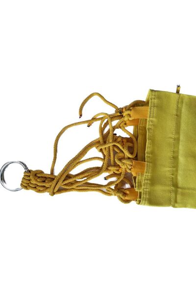 FARIST GARDEN Tek Kişilik Lüks Kamp Hamak - Sarı Tek Kişilik Lüks Bahçe Hamağı (90x180cm)