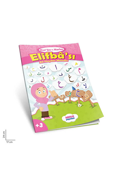 Merve Yayınları Kuranı Kerim Elifbası Ali Haydar Metodlu pembe kapak