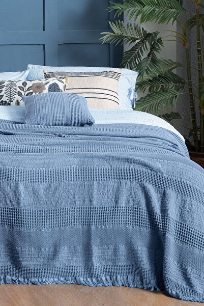 Sarev Eskel Tek Kişilik Pamuk Yatak Örtüsü