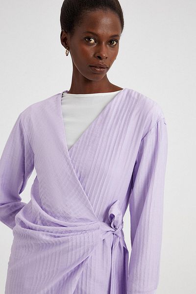 Touché Privé COTTON DRESS WITH TIE DETAIL
