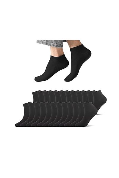 B Beşiroğlu Since 1980 Cozy Short Ankle Thin Booties Βαμβακερές κάλτσες για Άνδρα Γυναίκα - Ασπρόμαυρες 12 Ζεύγη