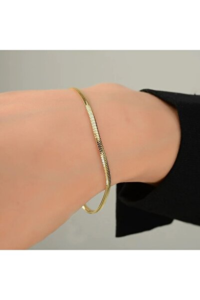 Çgk Çiğdem Gürel Kuyumculuk 14 Ayar Balıksırtı bileklik