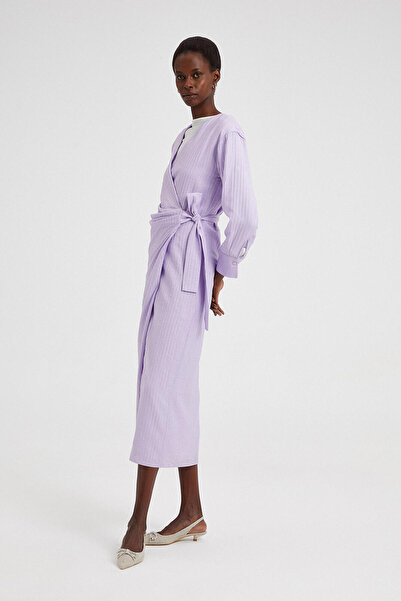 Touché Privé COTTON DRESS WITH TIE DETAIL