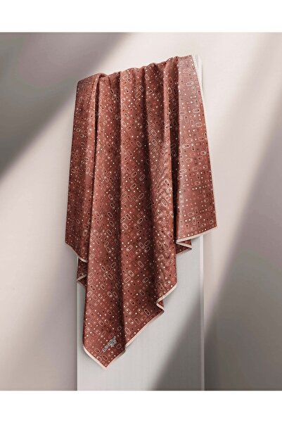 Levidor Βαμβακερό αθλητικό κασκόλ με γεωμετρικό σχέδιο