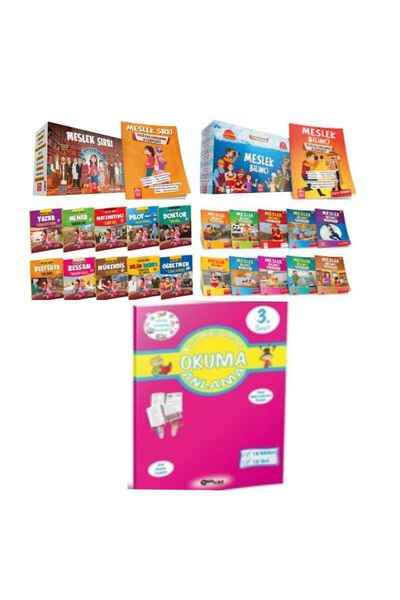MODEL EĞİTİM YAYINCILIK 3 ve 4. Sınıflar İçin Meslek Sırrı Hikaye+Meslek Bili...