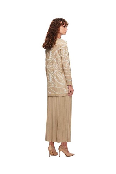 MISS DALIDA Beige Patterned Tunic - Stylish and Comfortable Design