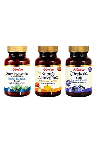 Balen Saw Palmetto-ısırgan Kabak Çekirdeği Yağı Çörekotu Yağı