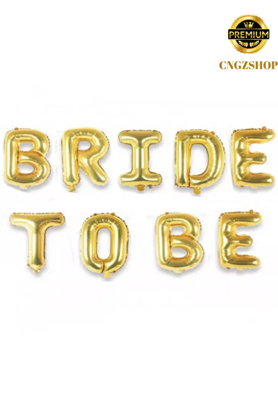CNGZSHOP Bride To Be Bekarlığa Veda Partisi 16 inç 36 Cm Folyo Balon Seti,