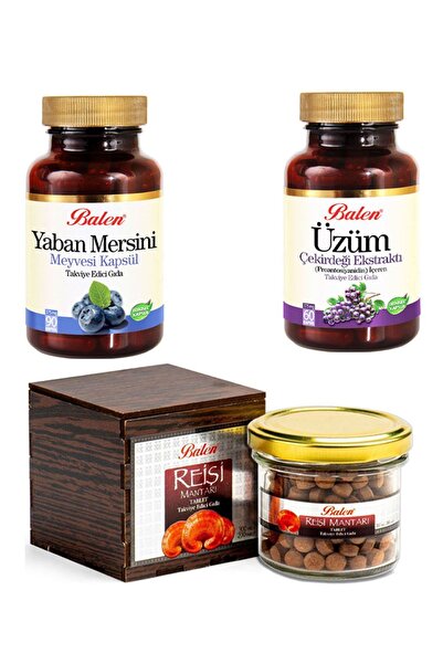 Balen Üzüm Çekirdeği Yaban Mersini Reishi Mantarı (GANODERMA)