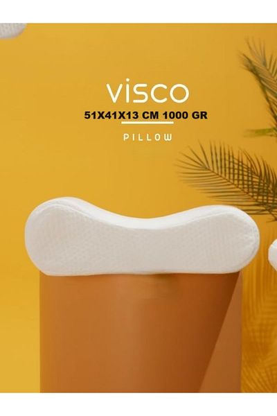 puffiber Orthopedic 100% Visco Neck Pillow - 41x51x13 1000 Gr Memory Sponge