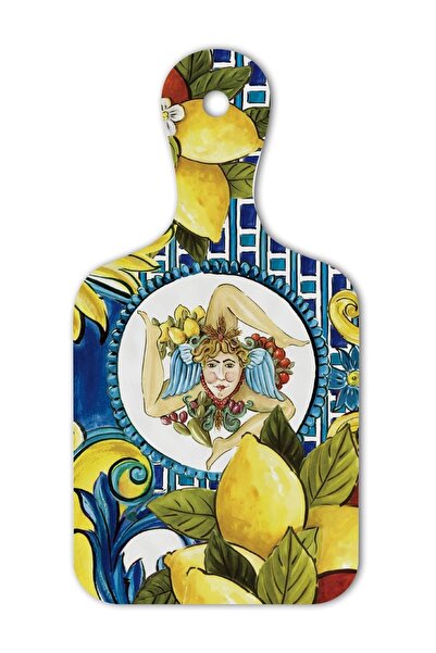 Baci Milano Sicily Kesme Tahtası 13 Cm X 25 Cm Mavi