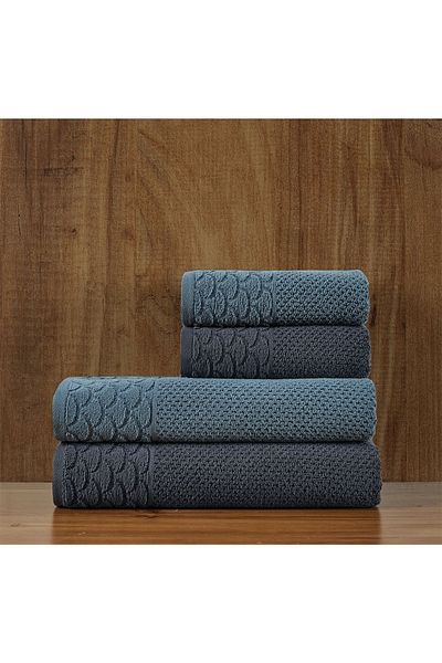 Soley Alana Extra Soft Rice Knitting - Σετ πετσετών 4 τεμαχίων