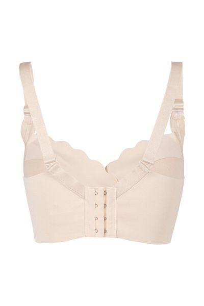 OKUS - Elegant Seamless Maternity & Nursing Bra - Beige - Small
