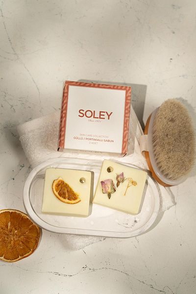 Soley | Care| Rose Orange 2-Piece Wardrobe Soap