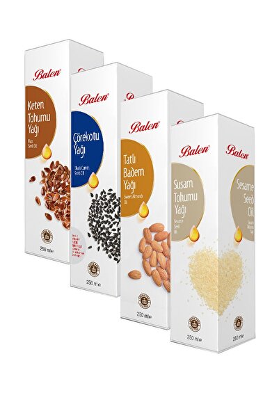 Balen 250 ml Çörekotu,keten Tohumu Tatlı Badem,susam Yağları