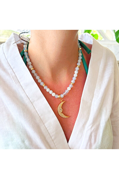 Pinty Design Design Natural Moonstone Women's Necklace