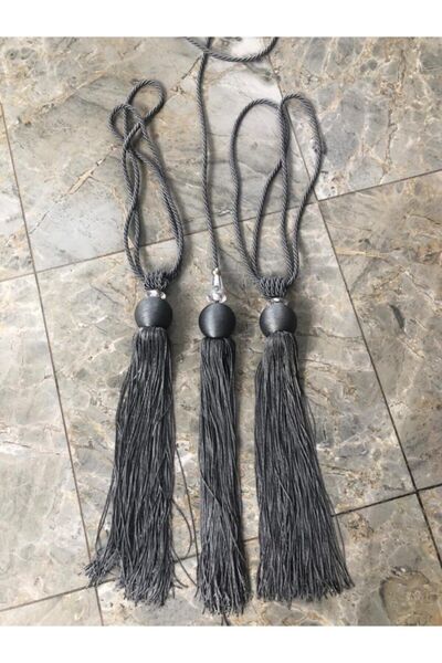 lovelyhome35 2 Adet Antrasit Yan Bağlama Braçol Ve 1 Adet Orta Sarkıt Set