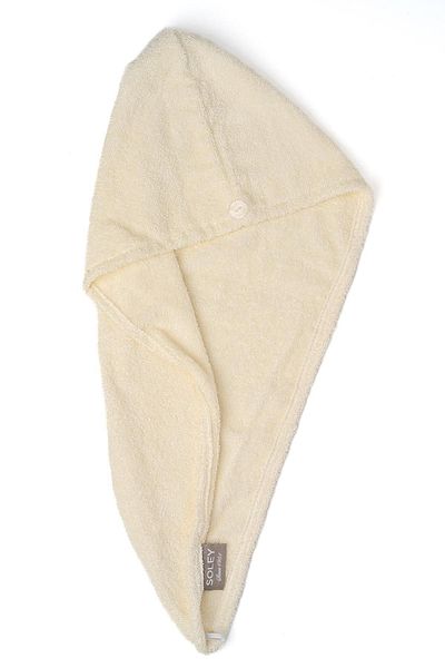 Soley Extra Soft Cotton Πετσέτα μαλλιών Talya - Κόκκαλο