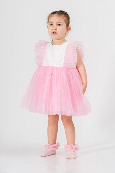 Baby Animals Bebek Kız Çocuk Doğum Günü Parti Düğün Elbise Tüllü Tütü Astarlı...