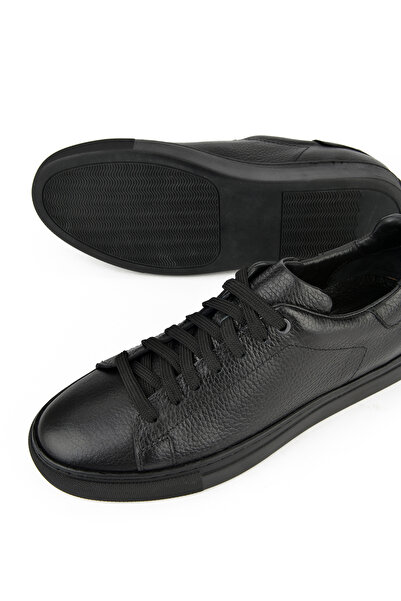 Ziya Мъжки маратонки от естествена кожа 1411026zf7 Черни