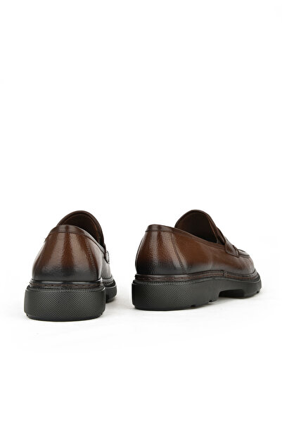 Ziya Мъжки обувки от естествена кожа - 143745ZAB0706 Кафяви