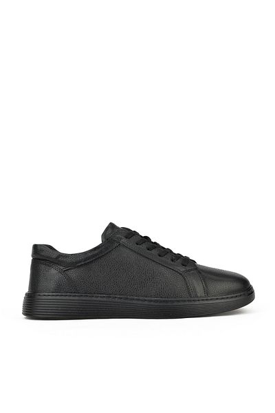 Ziya , Ανδρικό Sneaker από γνήσιο δέρμα 133423z95 Μαύρο