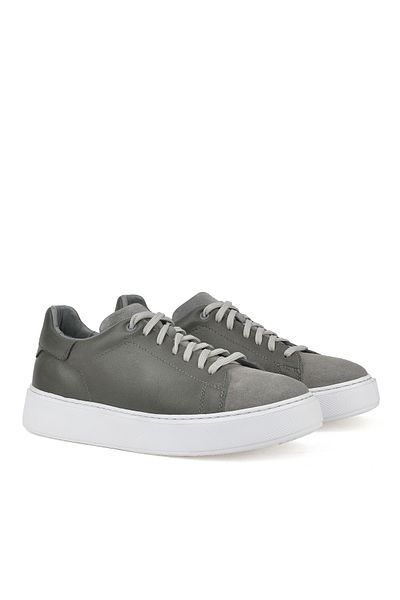 Ziya , Ανδρικό Sneaker από γνήσιο δέρμα 1331026zf7e Γκρι