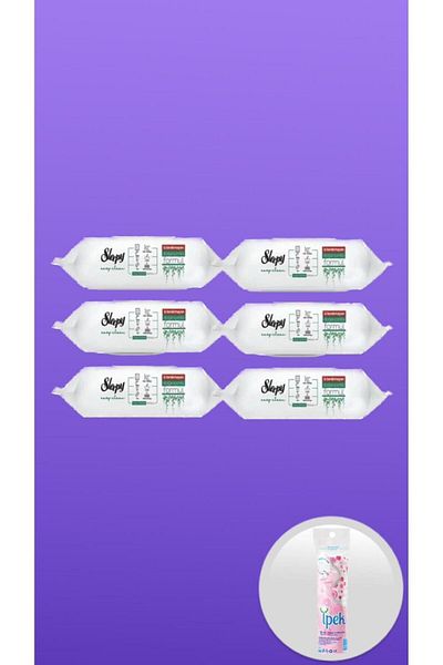 Sleepy Easy Clean Surface Cleaning Towel with White Soap Additive 100 Pieces 6 Pack (600 SHEETS) WITH GIFT