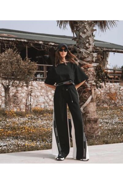 POODLE طقم بدلة رياضية نسائية عالية الجودة - طقم مكون من 3 قطع من الأسفل والأعلى