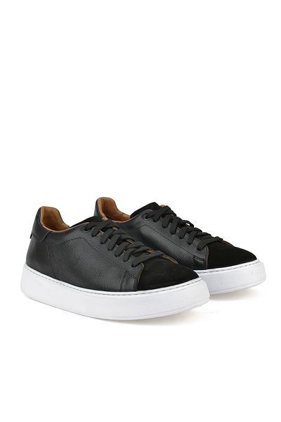 Ziya , Ανδρικό Sneaker από γνήσιο δέρμα 1331026zf7e Μαύρο