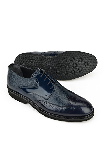 Ziya Чоловічі шкіряні черевики синього кольору - 141145Z625