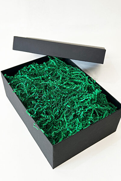 Verahed Cropped Paper Zigzag Paper Pelur Paper Cropped Paper Pine Green Dark Green 500 gr Filling Material