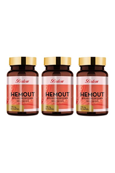 Balen Hemout Bitki Ekstreleri Içeren 370 Mg 60 Kapsul X 3 Adet