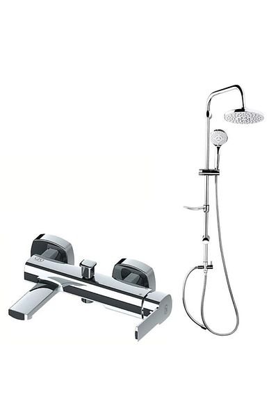 GPD Pedra Bathroom Faucet and Top Shower System Sprinkler Mbb160 - Dst19-2