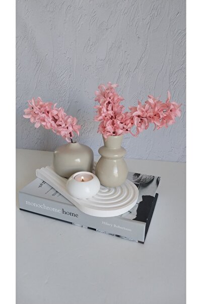 ATÖLYEM BURADA GÖKKUŞAĞI TABANLI VAZO MUMLUK SET