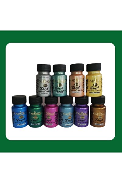 Cadence 10 Renk (50 Ml) Dora Metalik Boya Set2