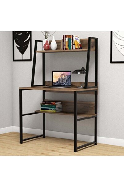 Yesst Momento 90 Cm Kitaplıklı Masa Ceviz