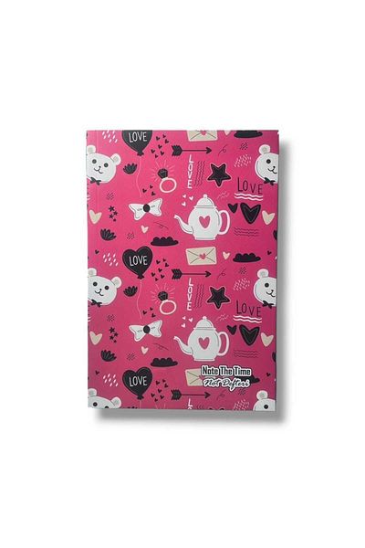 Pembe Pasaj Unlined Notebook Teapot Themed Notebook Notebook 14cm X 21cm Notebook
