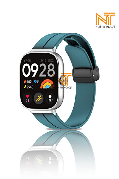 Nezih Case Xiaomi Redmi Watch 4 / 5 Xiaomi Mi Band 8 Pro Compatible Magnet Buckle a Quality Silicone Cord