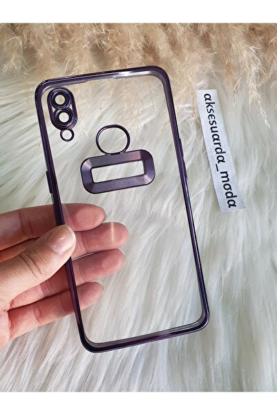Aksesuarda Moda SAMSUNG A10S UYUMLU KAMERA LENSLİ LAZER KESİM LOGO DETAYLI KILIF