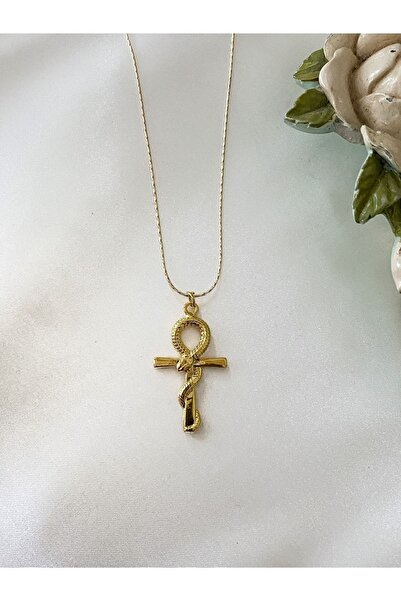 Asia by Leuvoié Altın Kaplama Haç Kolye