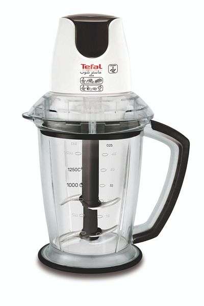 TEFAL Masterchop Powelix Maxi 500 Watt 4 Blade Chopper Rondo [White] - 1500637071