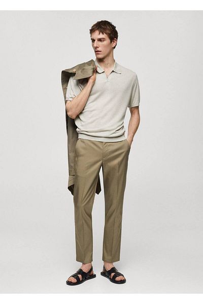 MANGO Man Kurzärmliges Strick-Poloshirt