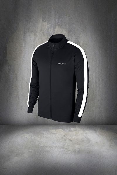POSEIDON STORM Plus Size Men's Black Special Supra Combed Fabric Running Suit Set 4Xl-10Xl