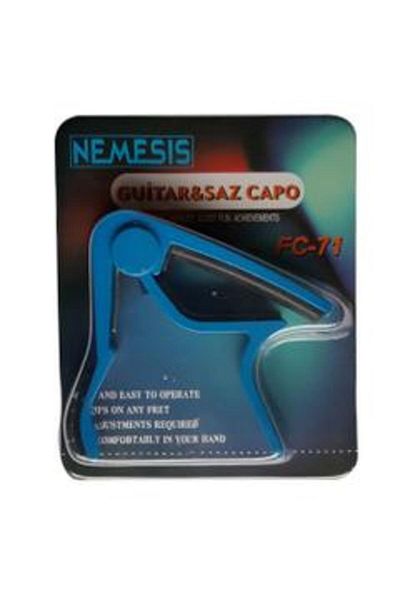 Nemesis Fc-75bl Guitar Capo Blue