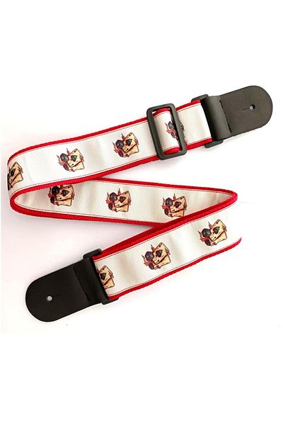 Raymond Joes Rj100-cf3 Κρεμάστρα κιθάρας Δερμάτινο κεφάλι από πολυπροπυλένιο διπλής στρώσης
