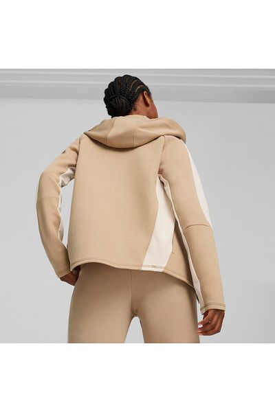 Puma Γυναικείο casual φούτερ σε μπεζ Evostripe Fz