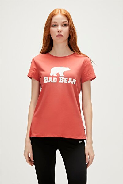 Bad Bear Logo Tee T-shirt Ginger Tarçın Baskılı Kadın Tişört