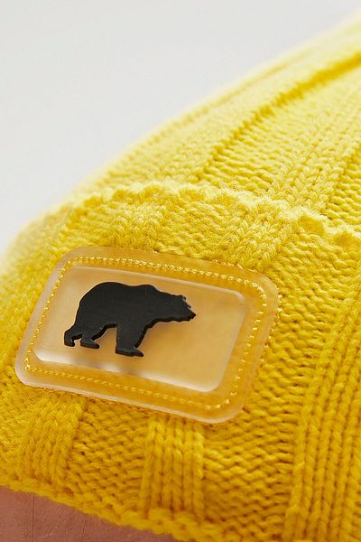 Bad Bear Unisex Beanie Fisherman Beanie Yellow