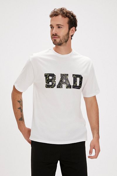 Bad Bear LEVIN T-SHIRT OS WHITE Men's T-shirt